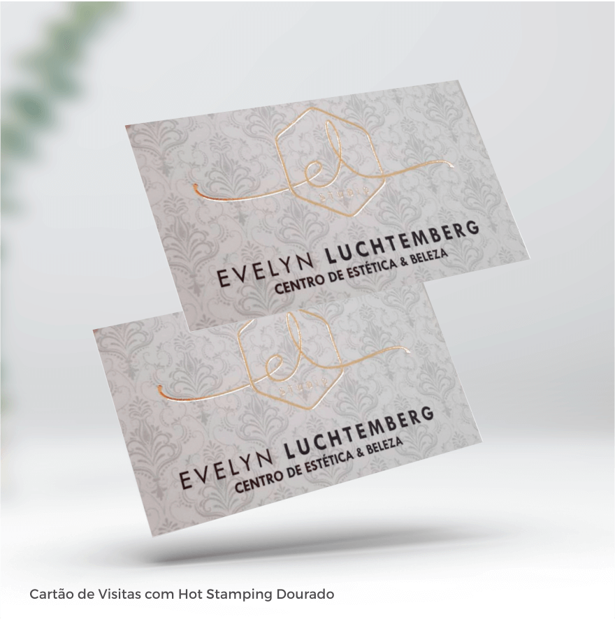 Cartão de Visita com Hot Stamping